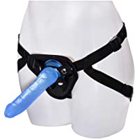Dildos con arnés 20cm Strap-on Ajustable Correa de Arnés para mujer- Consoladores realistas Punto G- Dildos clásicos de…